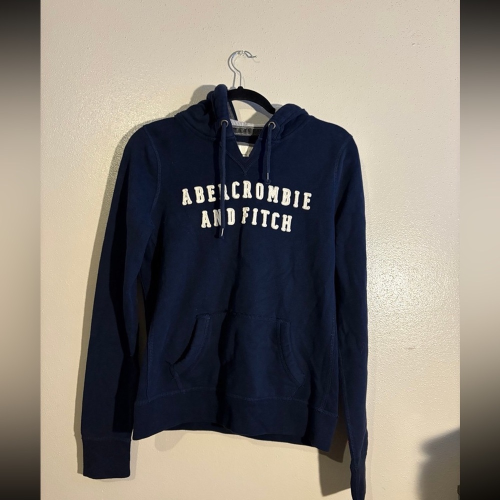 Vintage Abercrombie & Fitch Navy Blue Hoodie